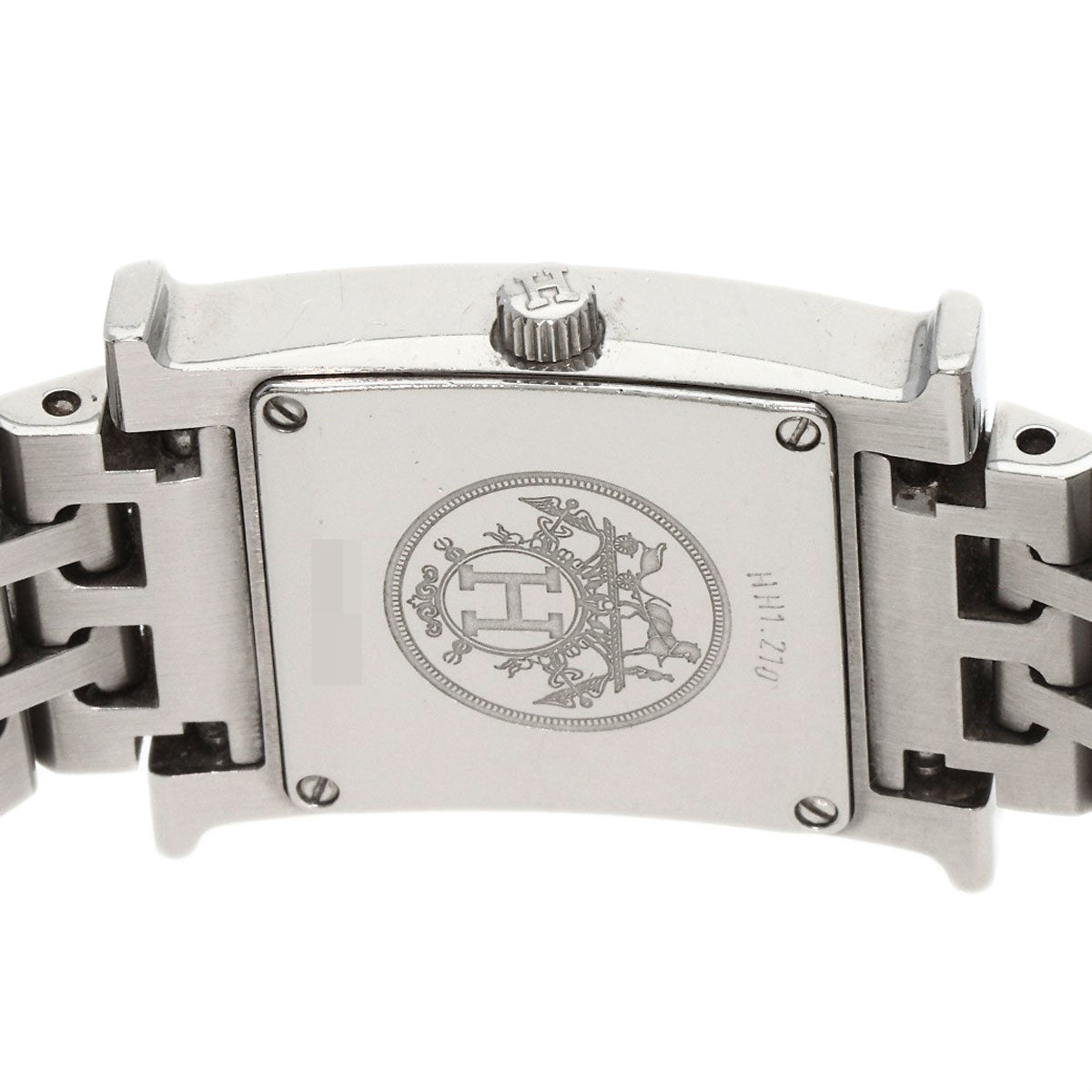 HERMES Watches Quartz HH1.210 Stainless Steel , Stainless Steel Silver H watch Silver dial Women  d