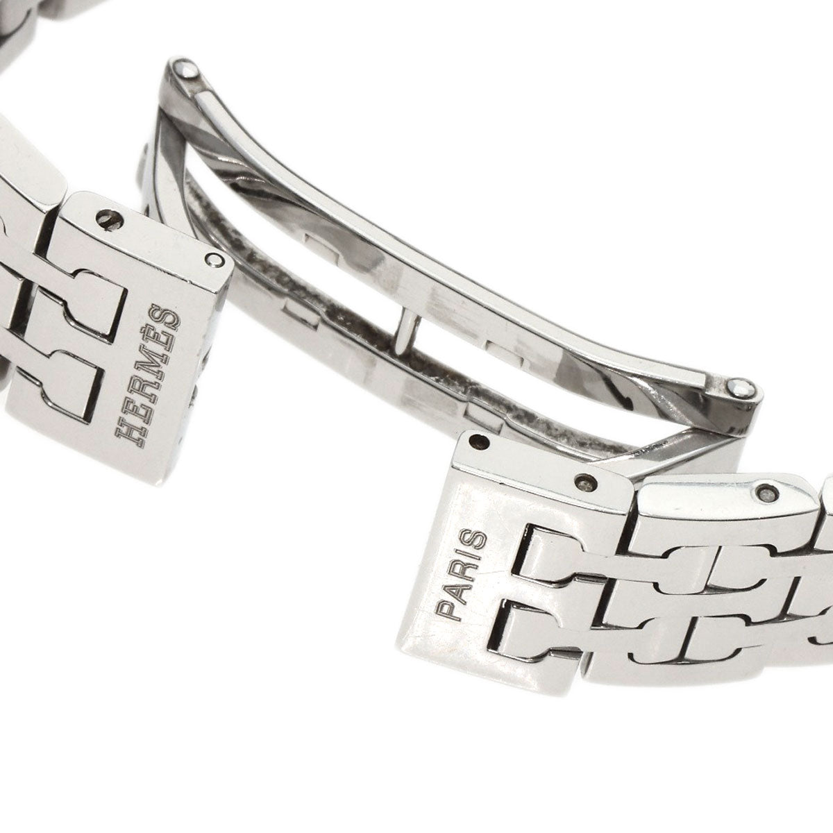 HERMES Watches Quartz HH1.210 Stainless Steel , Stainless Steel Silver H watch Silver dial Women  d
