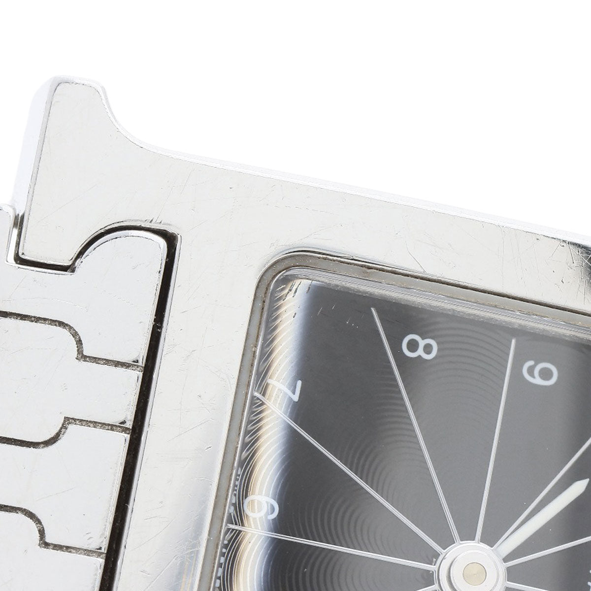 HERMES Watches Quartz HH1.210 Stainless Steel , Stainless Steel Silver H watch black dial Women  d