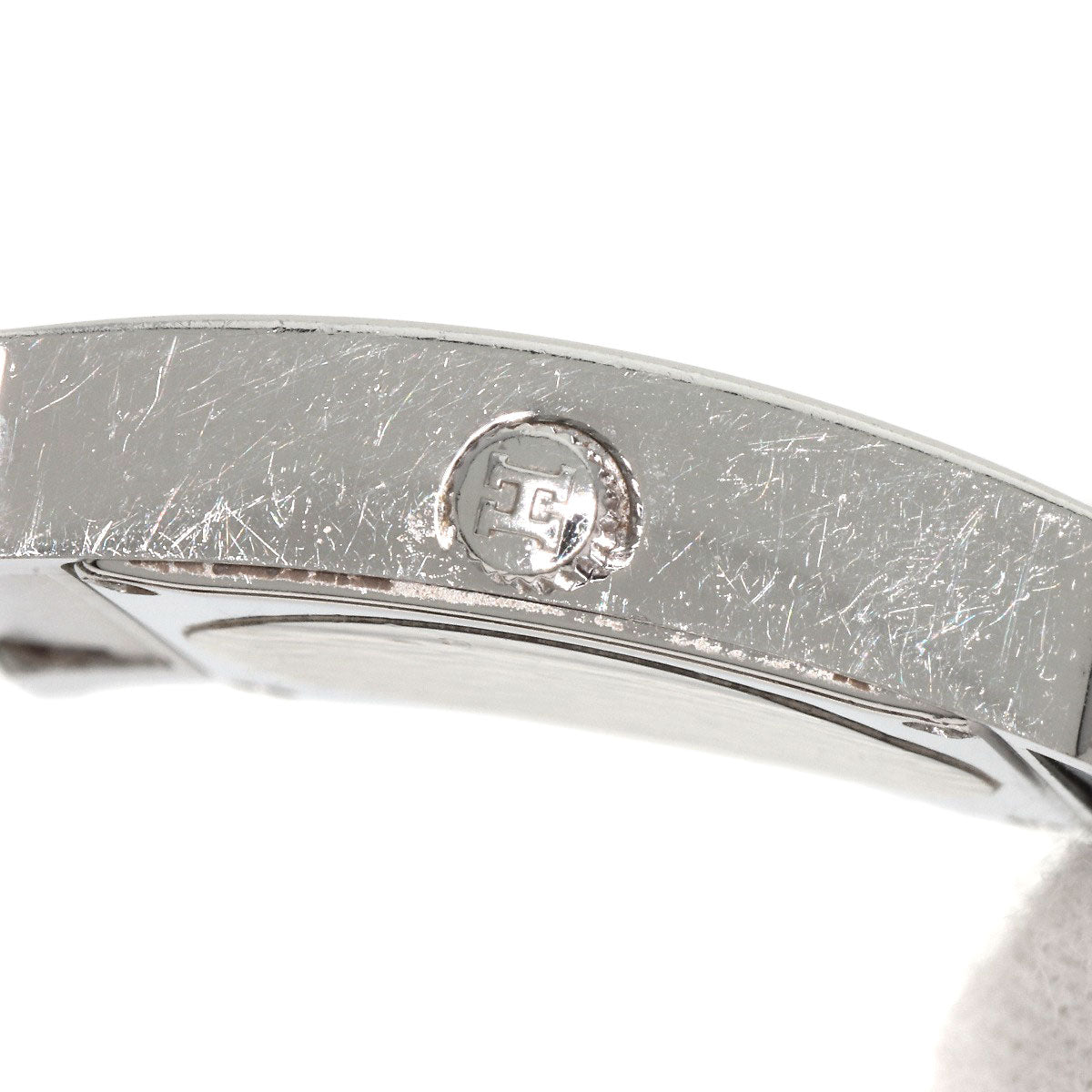 HERMES Watches Quartz HH1.210 Stainless Steel , Stainless Steel Silver H watch black dial Women  d