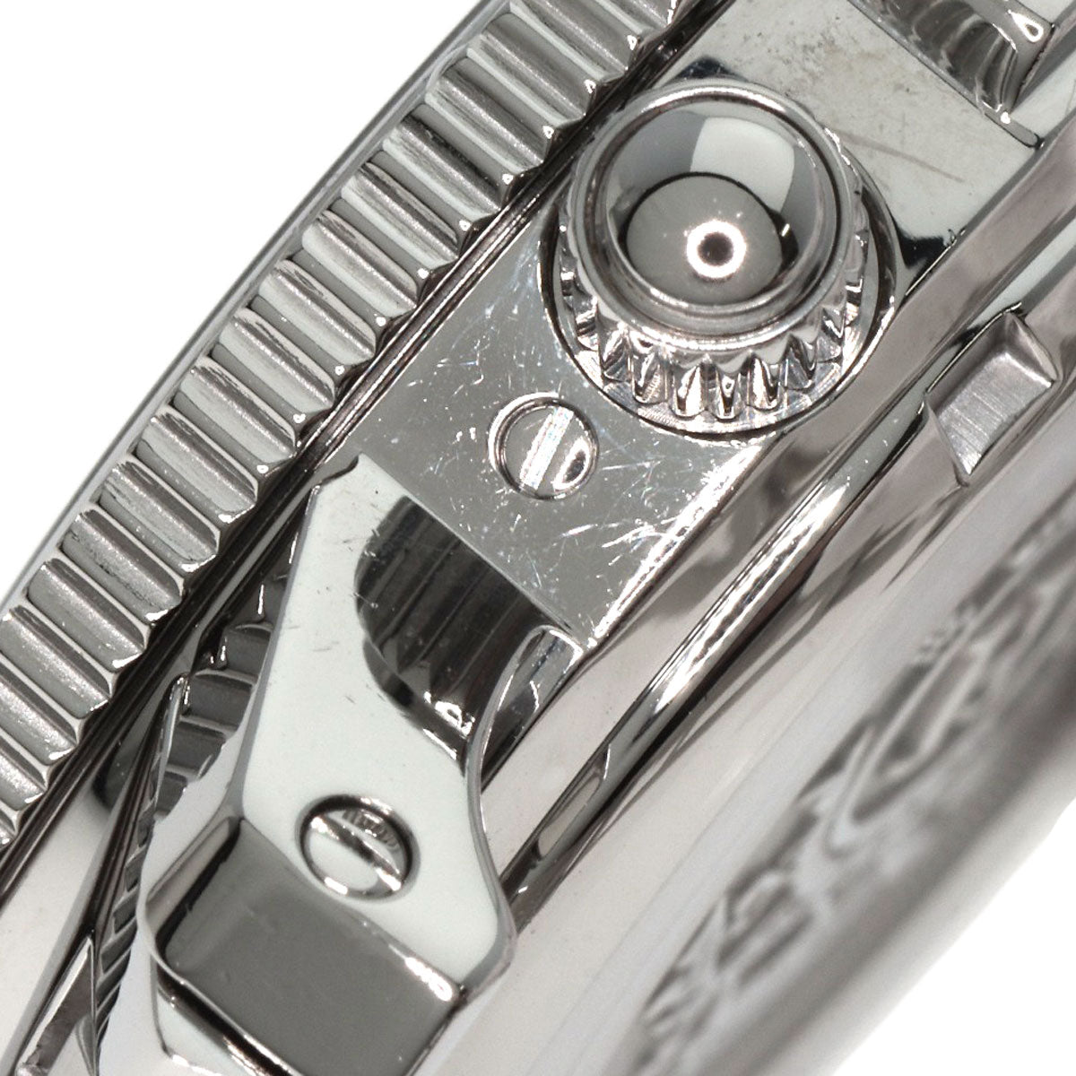 HERMES Watches Quartz CL2.910 Stainless Steel , Stainless Steel Silver Clipper Diver Chronograph black dial mens  d