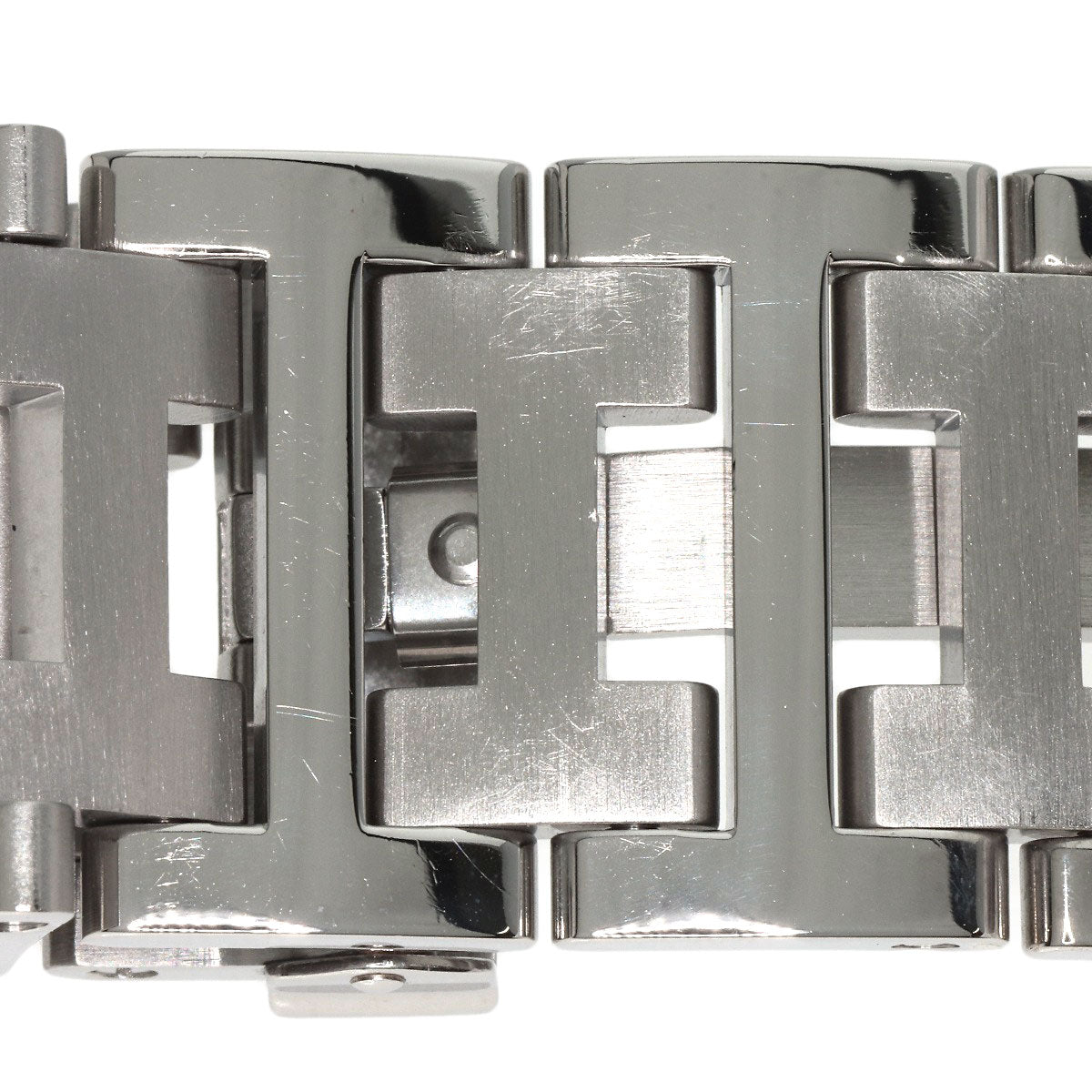 HERMES Watches Quartz CL2.910 Stainless Steel , Stainless Steel Silver Clipper Diver Chronograph black dial mens  d