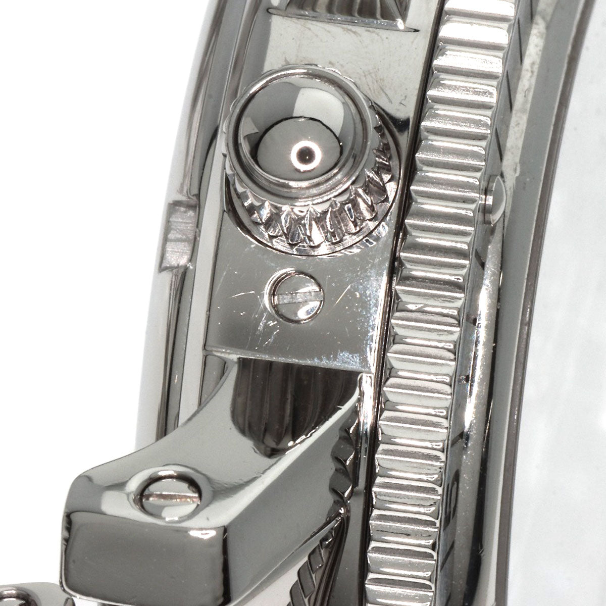 HERMES Watches Quartz CL2.910 Stainless Steel , Stainless Steel Silver Clipper Diver Chronograph black dial mens  d