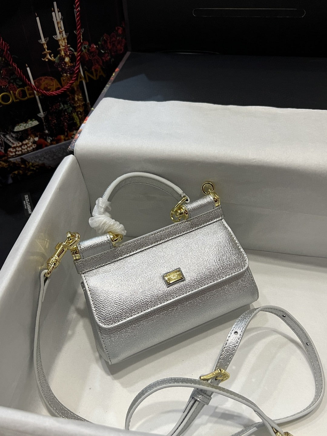 Top Quality Small Sicily Bag In Dauphine SiTop Qualityer For Women 7.5in/19cm Top QualityÂ 