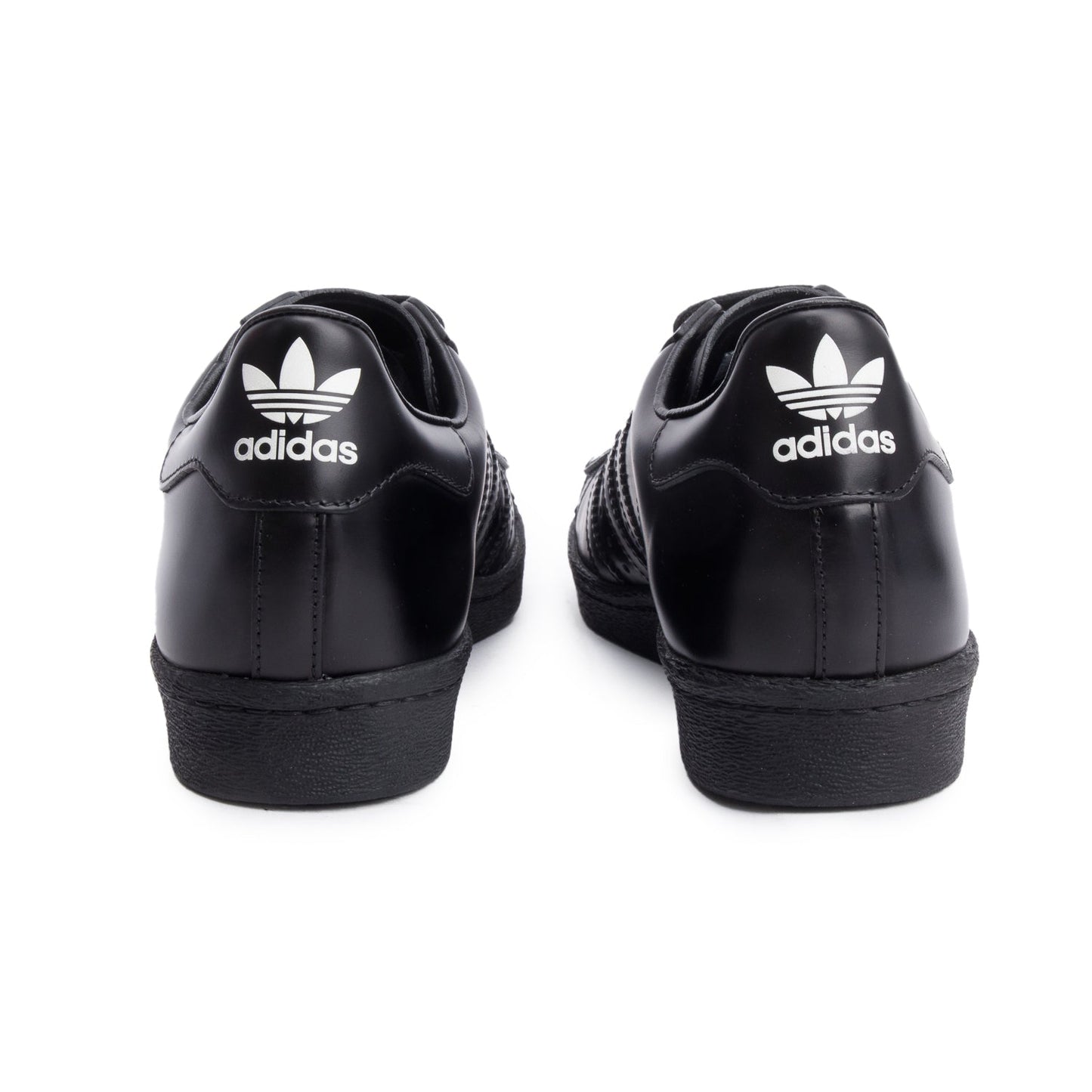 Prada X Adidas Black Leather Superstar Sneakers, Size 5.5