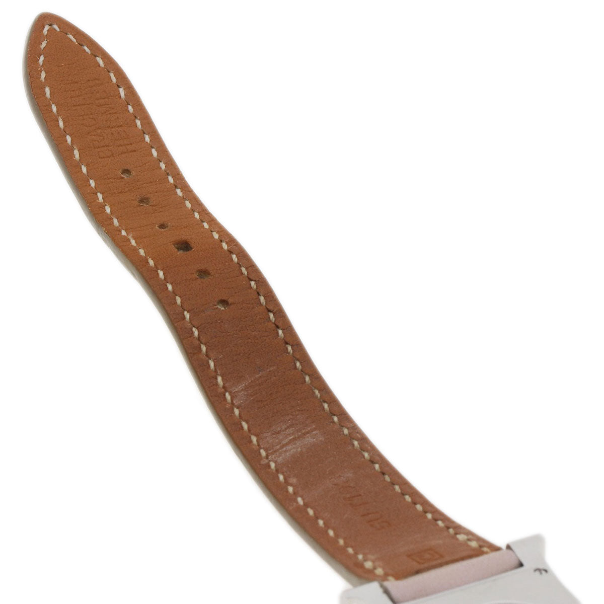 HERMES Watches Quartz HH1.210 Stainless Steel, Leather Silver H watch white dial Women  d