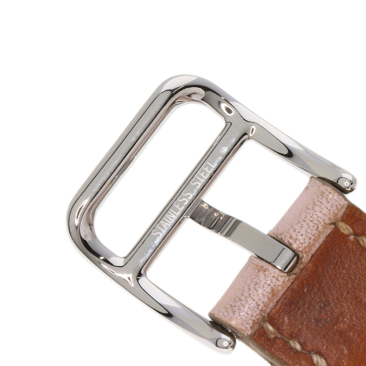HERMES Watches Quartz HH1.210 Stainless Steel, Leather Silver H watch white dial Women  d