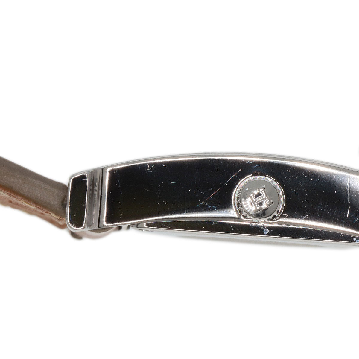 HERMES Watches Quartz HH1.210 Stainless Steel, Leather Silver H watch white dial Women  d