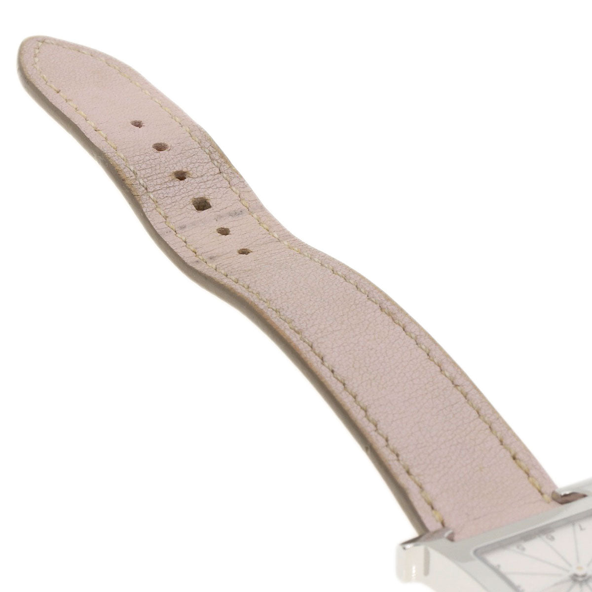 HERMES Watches Quartz HH1.210 Stainless Steel, Leather Silver H watch white dial Women  d