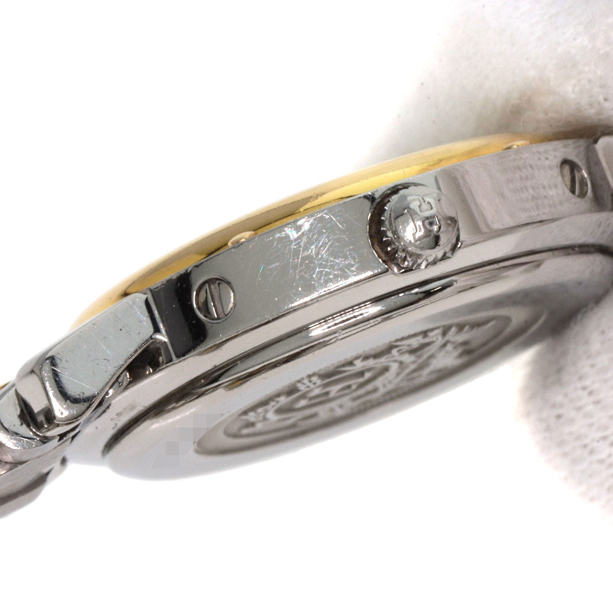 HERMES Watches Quartz CL4.220 Stainless Steel , SSxGP gold Clipper Ivory dial Women  d