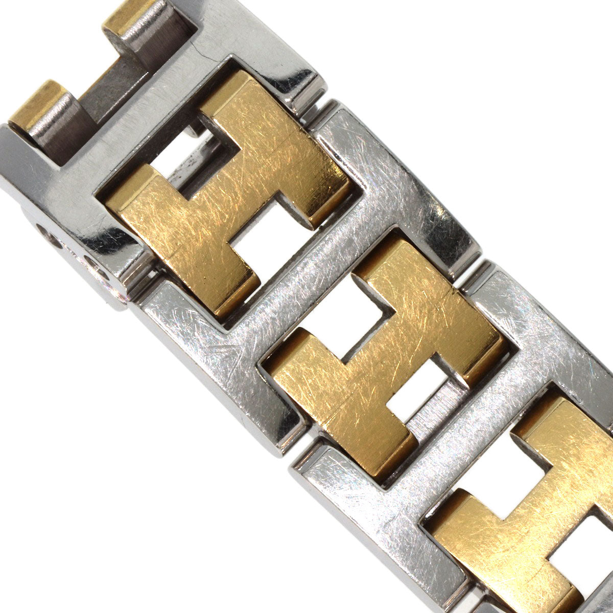HERMES Watches Quartz CL4.220 Stainless Steel , SSxGP gold Clipper Ivory dial Women  d