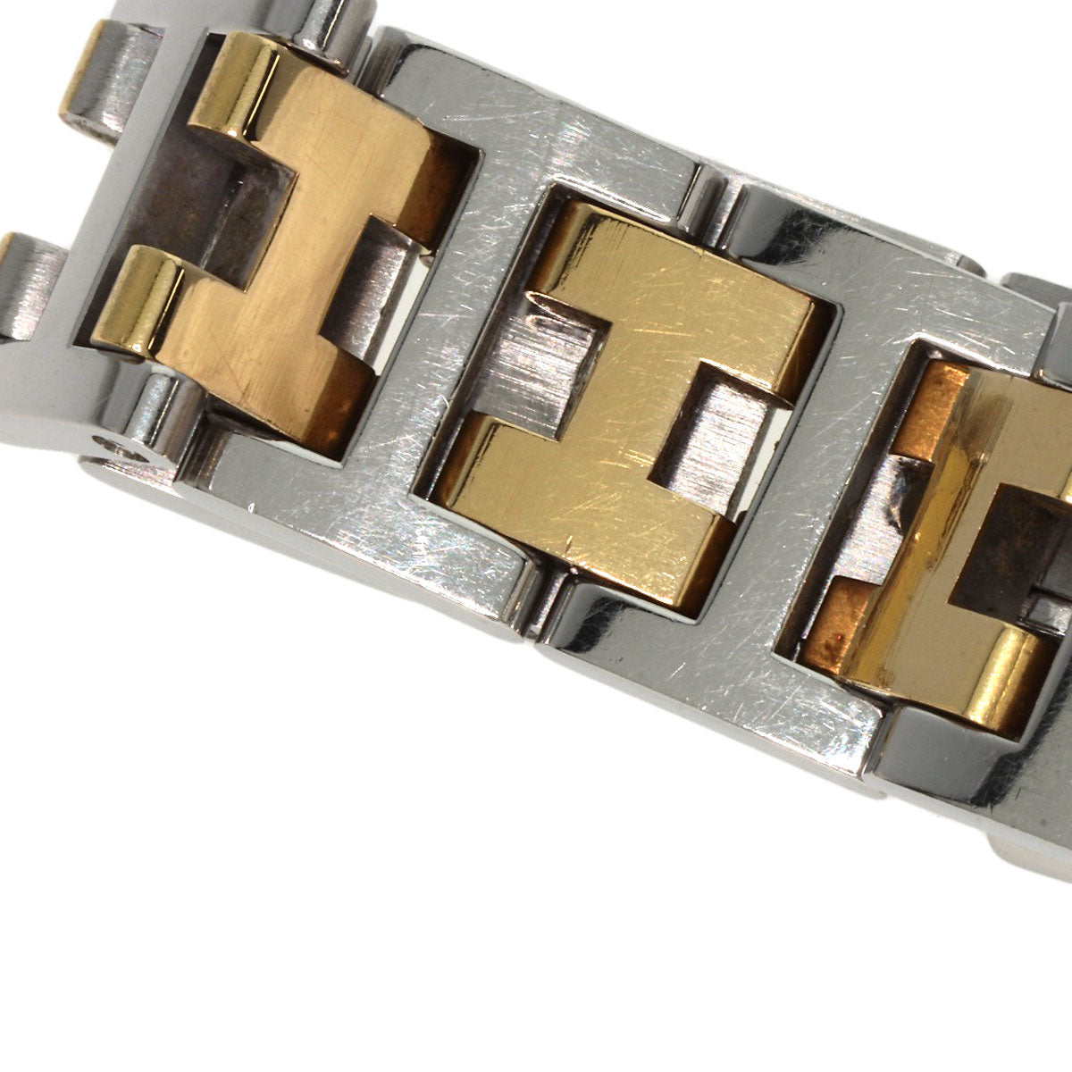 HERMES Watches Quartz CL4.220 Stainless Steel , SSxGP gold Clipper Ivory dial Women  d