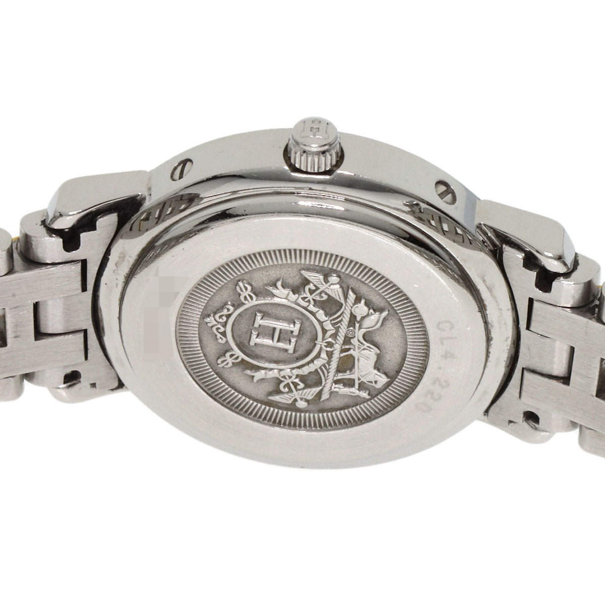 HERMES Watches Quartz CL4.220 Stainless Steel , SSxGP gold Clipper Ivory dial Women  d