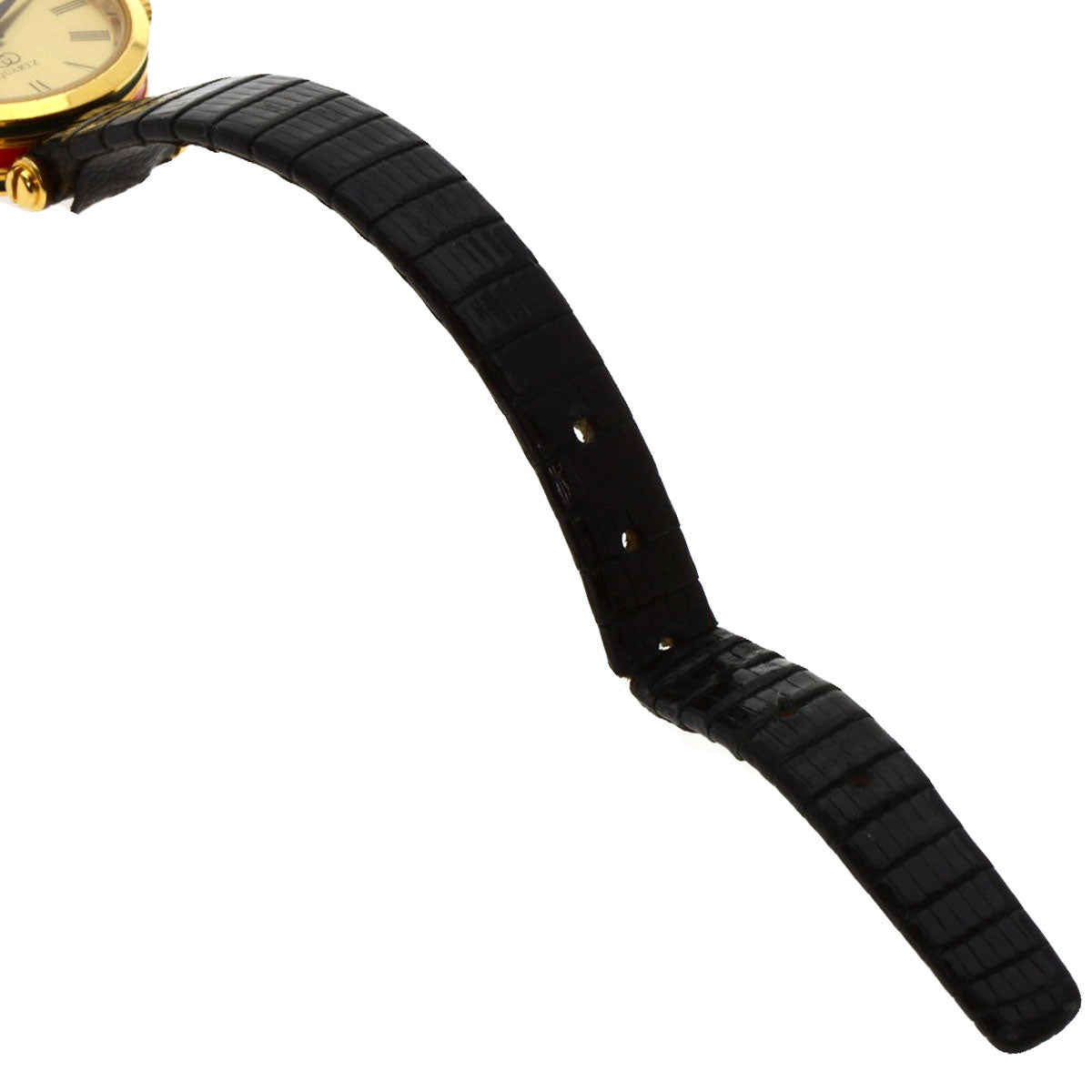 GUCCI Watches Quartz Gold Plated, Leather gold Sherry line gold dial Women  d