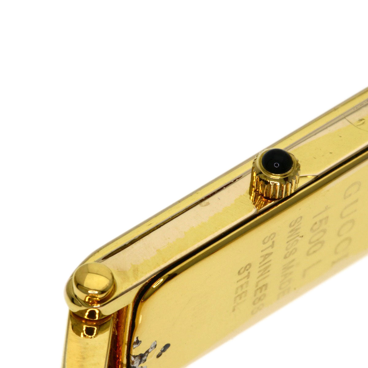 GUCCI Watches Quartz Gold Plated , Gold Plated gold 1500L White shell dial Women  d