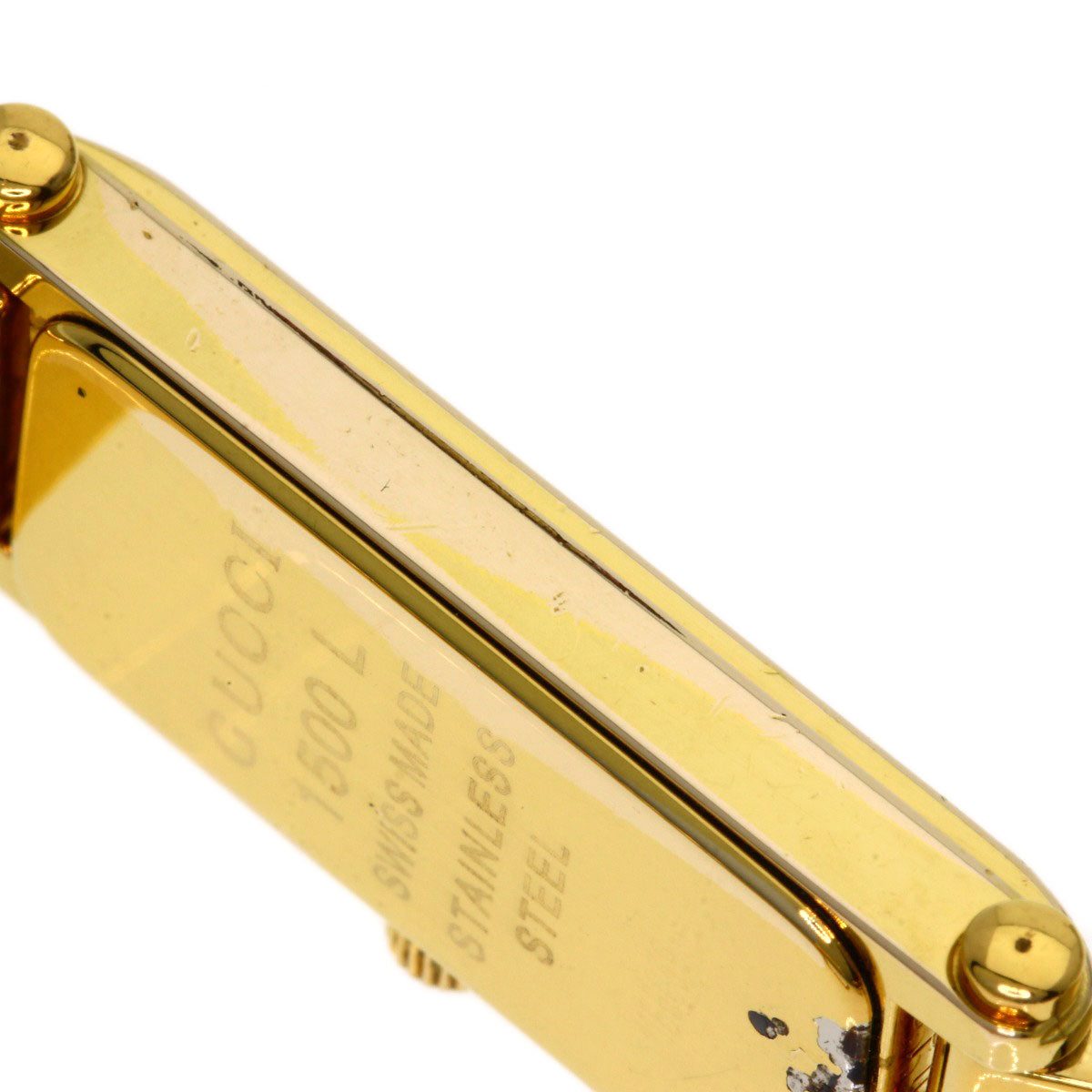 GUCCI Watches Quartz Gold Plated , Gold Plated gold 1500L White shell dial Women  d