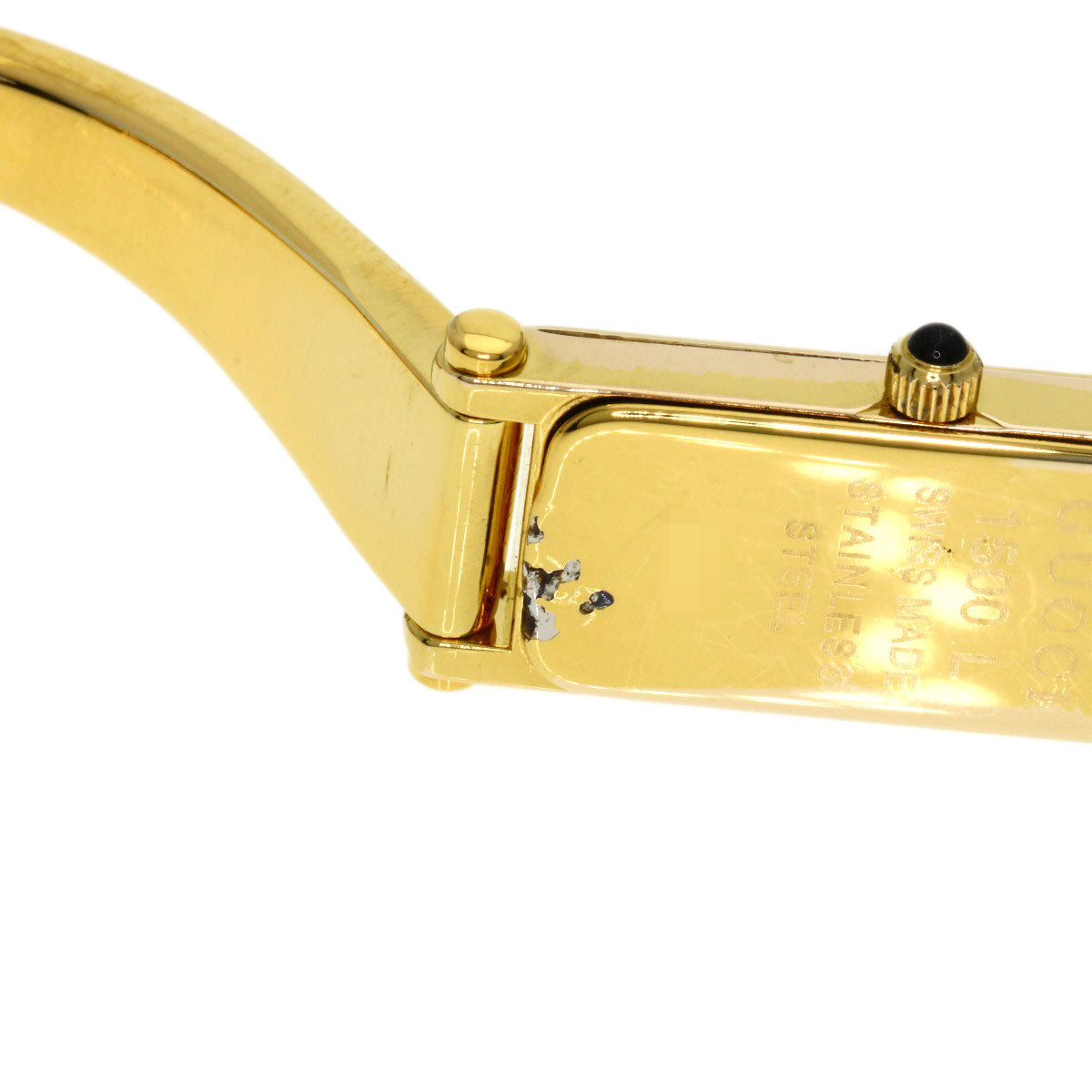 GUCCI Watches Quartz Gold Plated , Gold Plated gold 1500L White shell dial Women  d