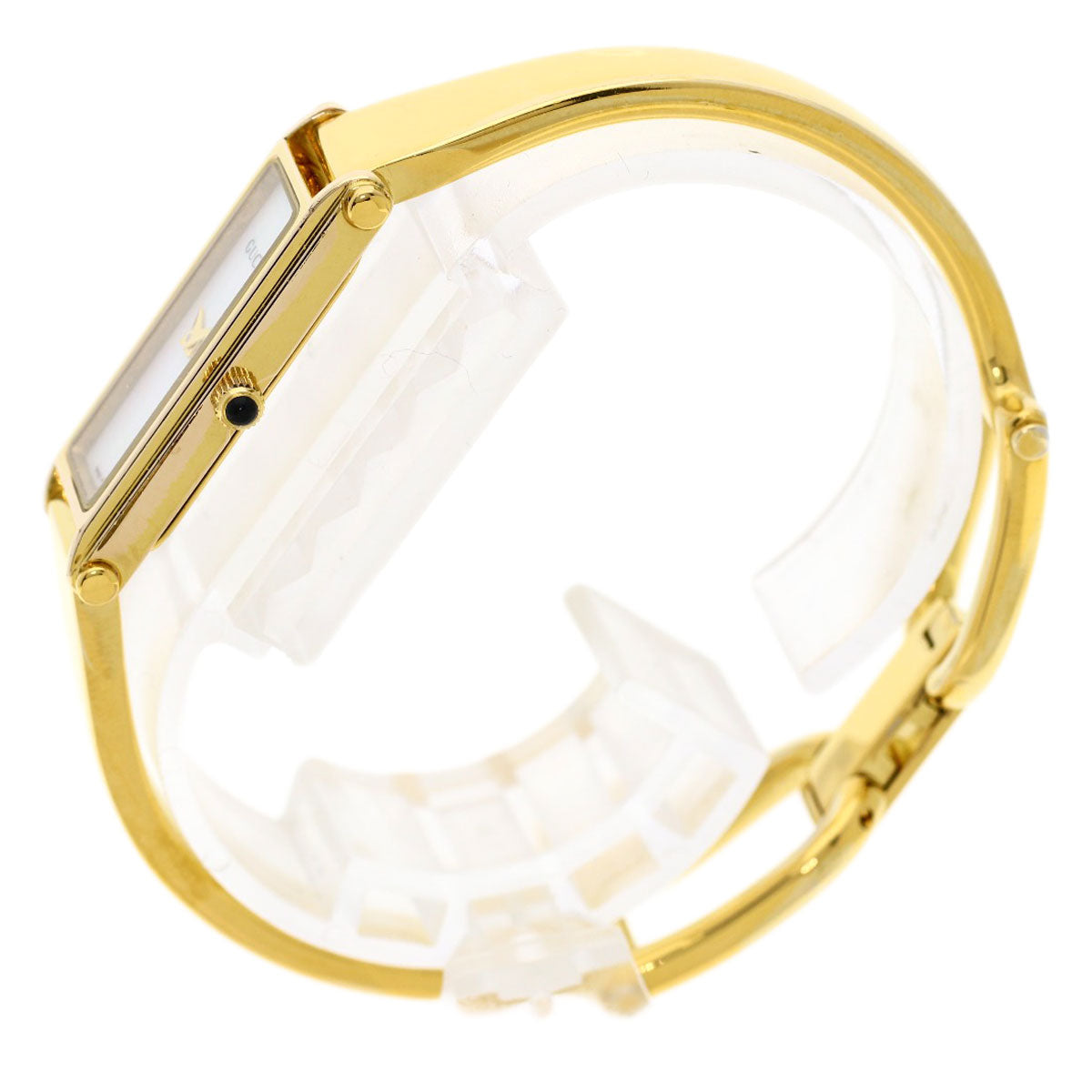 GUCCI Watches Quartz Gold Plated , Gold Plated gold 1500L White shell dial Women  d