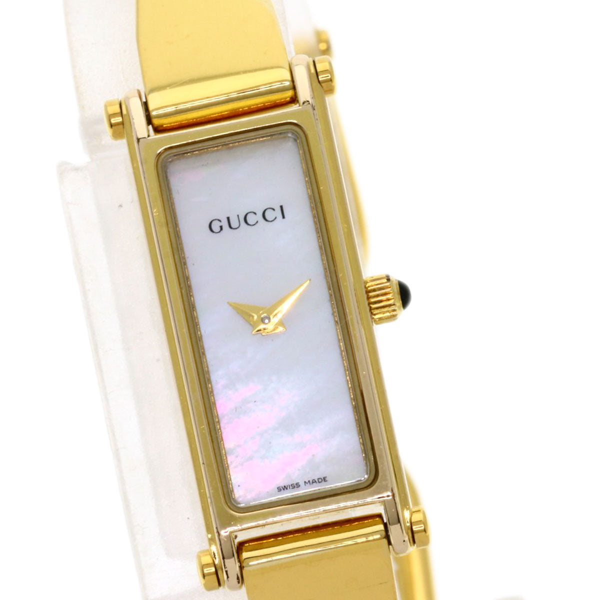 GUCCI Watches Quartz Gold Plated , Gold Plated gold 1500L White shell dial Women  d