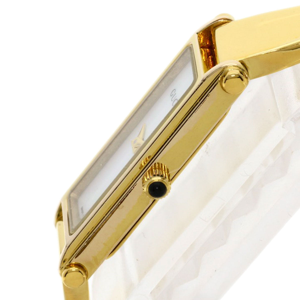 GUCCI Watches Quartz Gold Plated , Gold Plated gold 1500L White shell dial Women  d