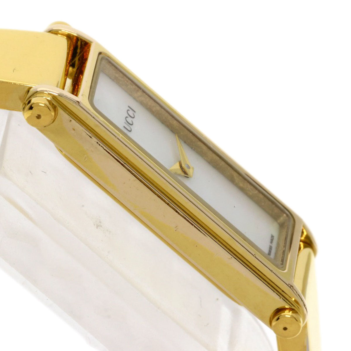 GUCCI Watches Quartz Gold Plated , Gold Plated gold 1500L White shell dial Women  d