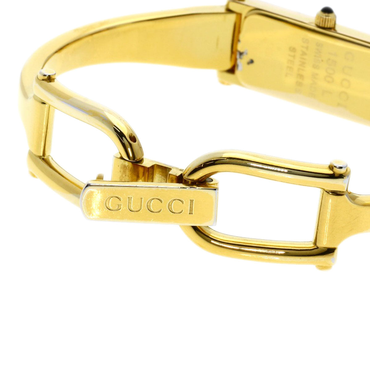 GUCCI Watches Quartz Gold Plated , Gold Plated gold 1500L White shell dial Women  d