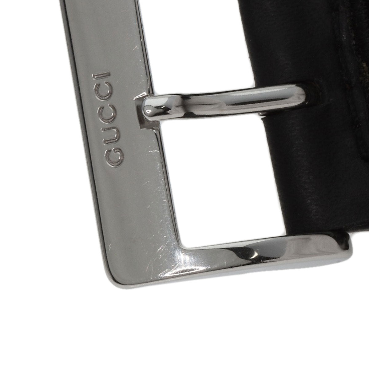 GUCCI Watches Quartz 4900L Stainless Steel, Leather Silver Square face white dial Women  d