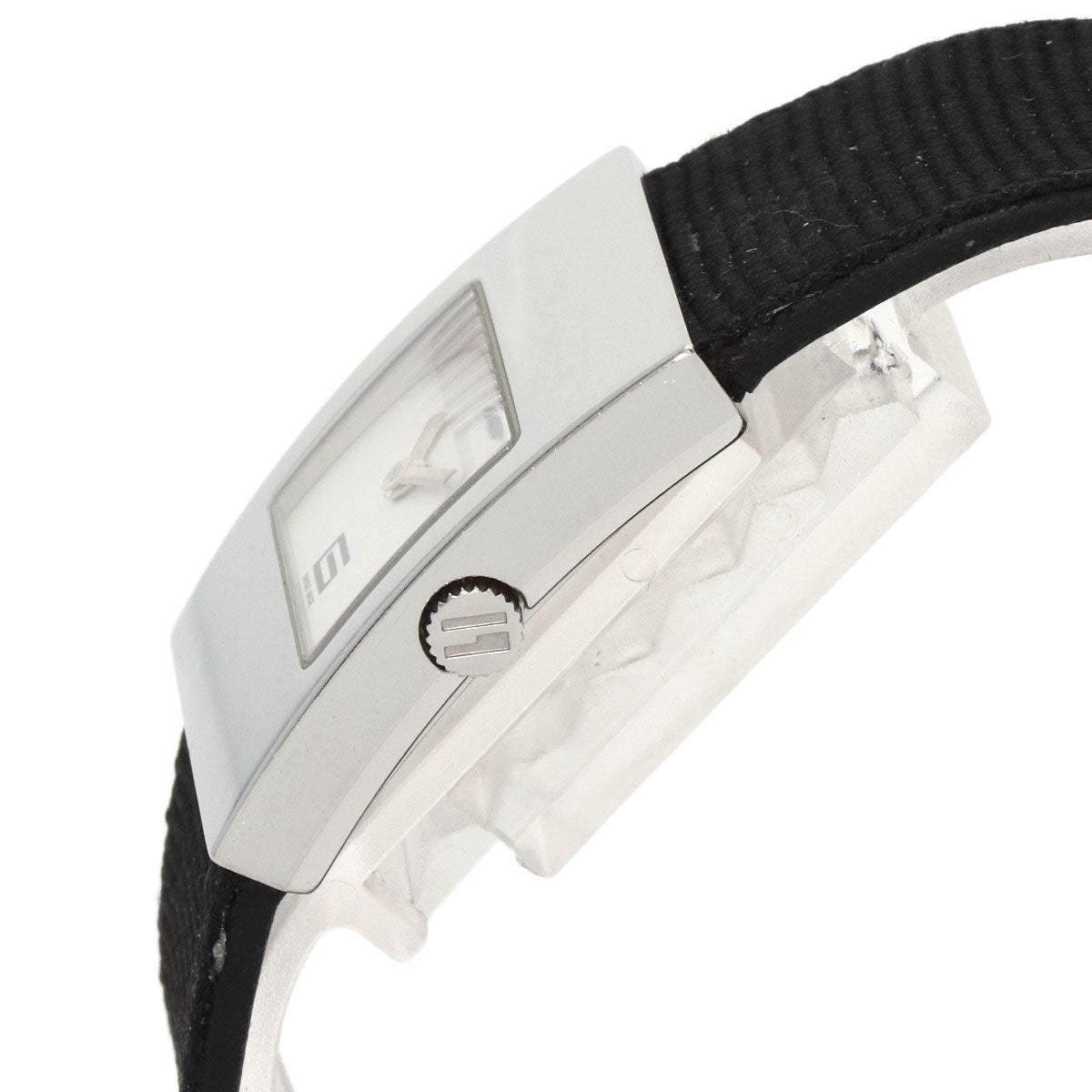 GUCCI Watches Quartz 4900L Stainless Steel, Leather Silver Square face white dial Women  d