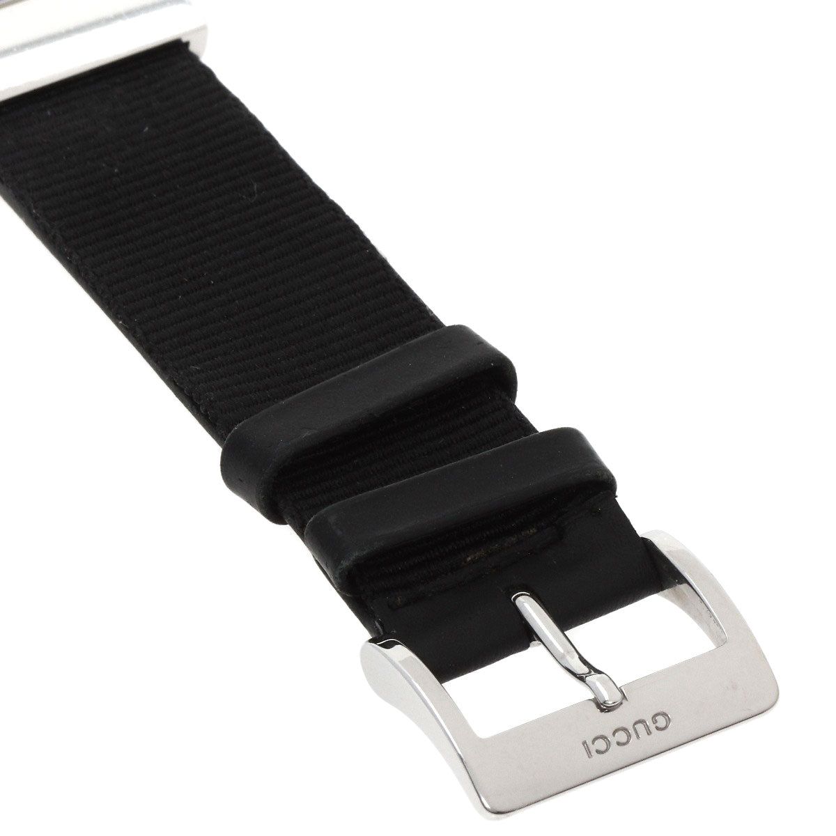 GUCCI Watches Quartz 4900L Stainless Steel, Leather Silver Square face white dial Women  d