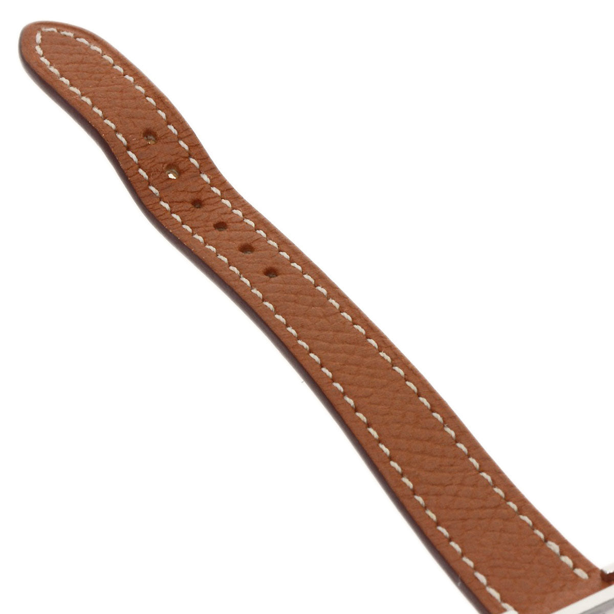 HERMES Watches Quartz HH1.110 Stainless Steel, Leather Silver H watch mini Silver dial Women  d