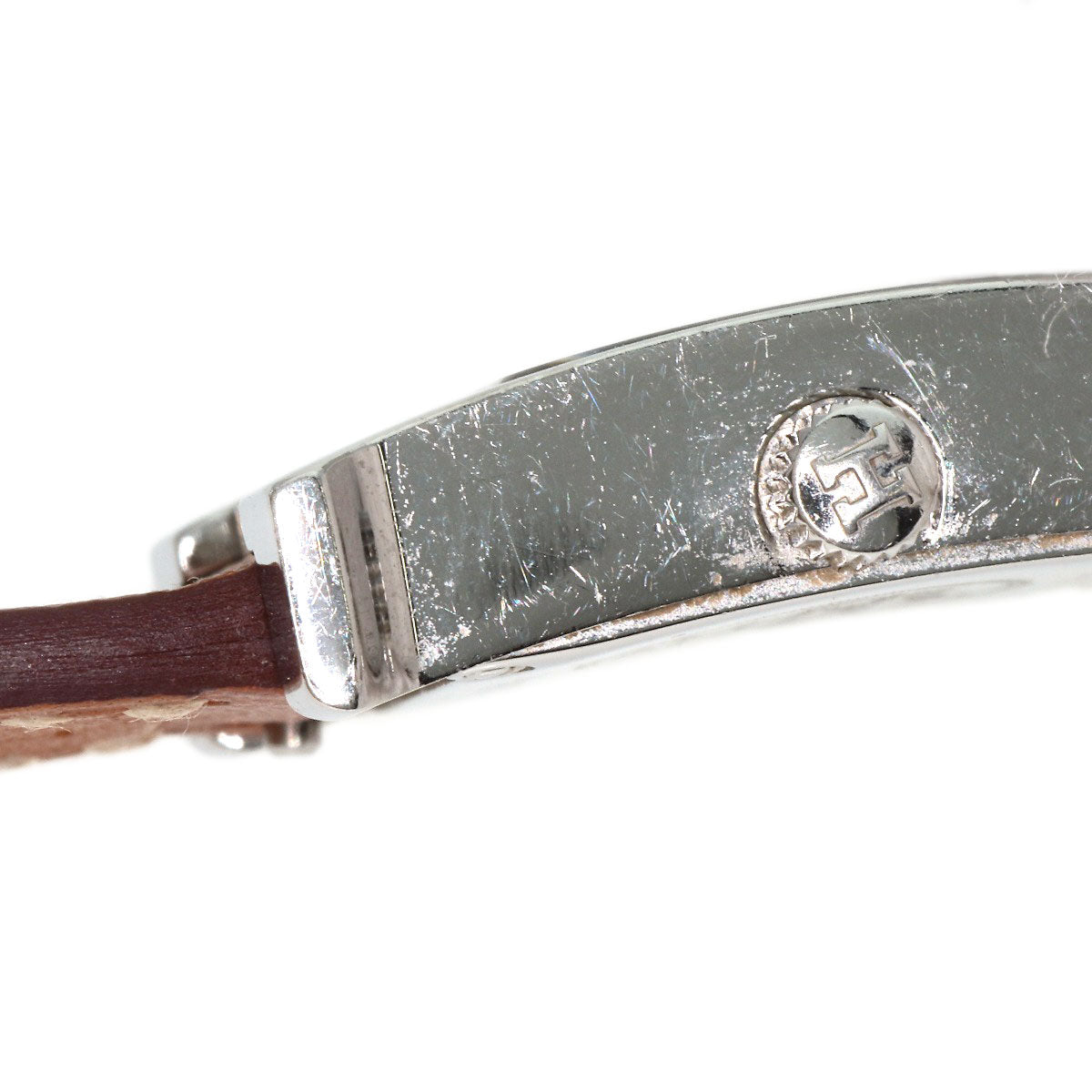 HERMES Watches Quartz HH1.110 Stainless Steel, Leather Silver H watch mini Silver dial Women  d