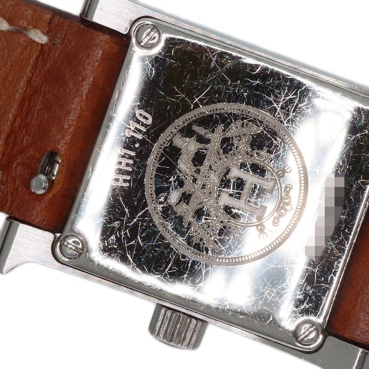 HERMES Watches Quartz HH1.110 Stainless Steel, Leather Silver H watch mini Silver dial Women  d