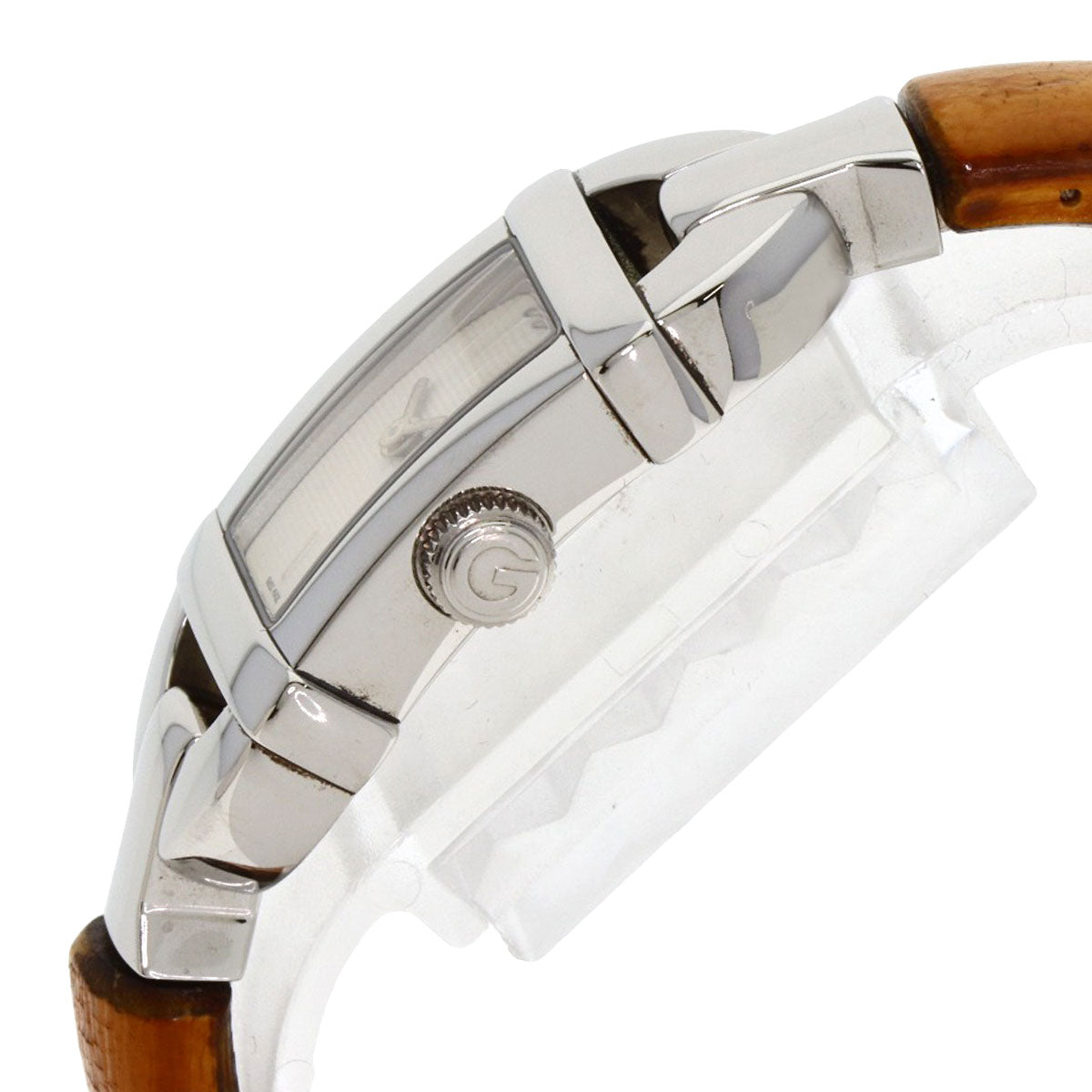 GUCCI Watches Quartz 6800L Stainless Steel, Bamboo Silver Bamboo Silver dial Women  d