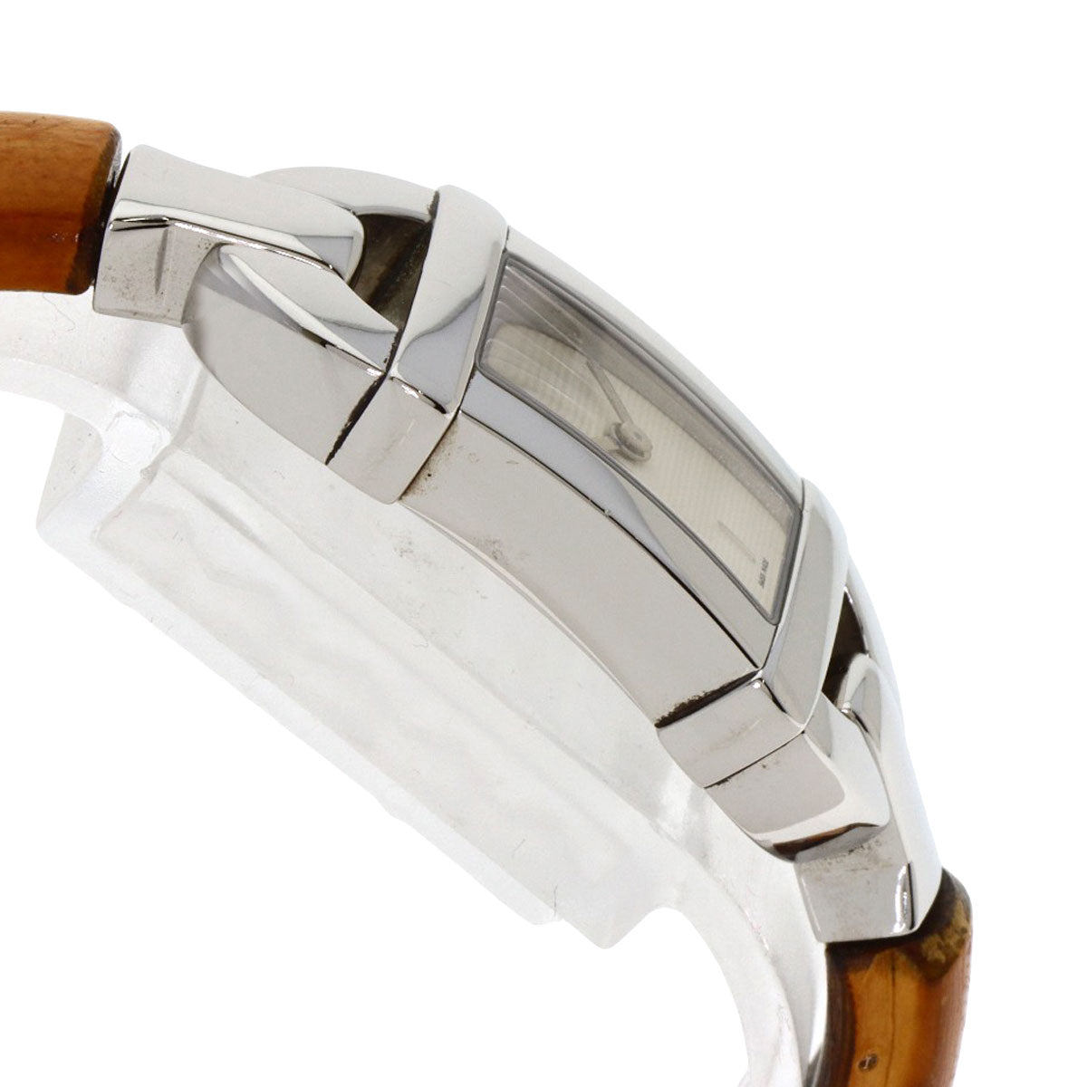 GUCCI Watches Quartz 6800L Stainless Steel, Bamboo Silver Bamboo Silver dial Women  d