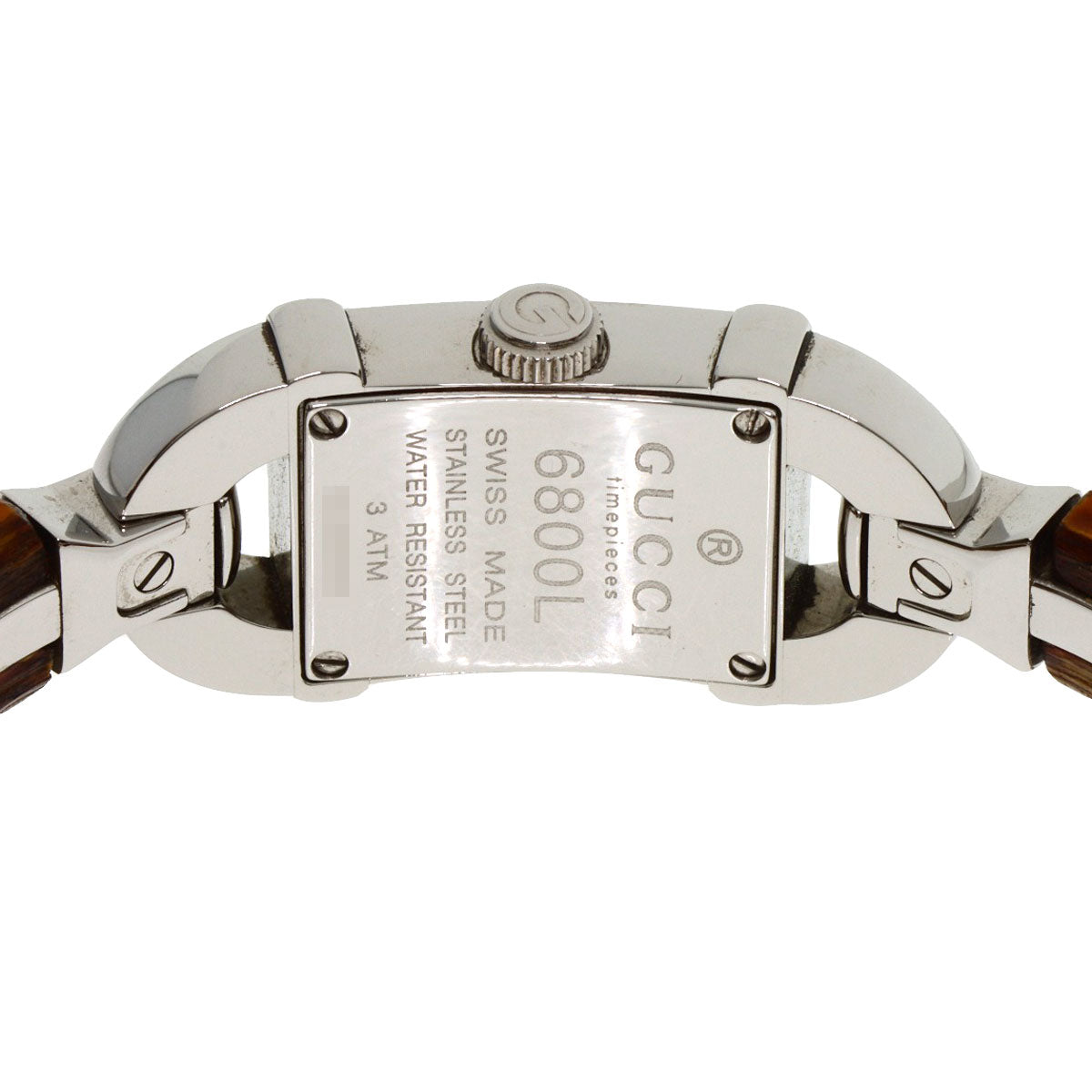 GUCCI Watches Quartz 6800L Stainless Steel, Bamboo Silver Bamboo Silver dial Women  d