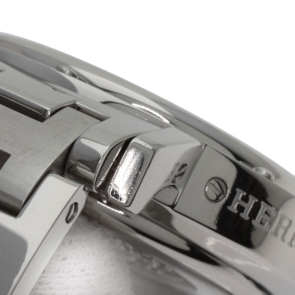 HERMES Watches Quartz CL1.310 Stainless Steel , Stainless Steel Silver Clipper Chronograph blue dial Women  d