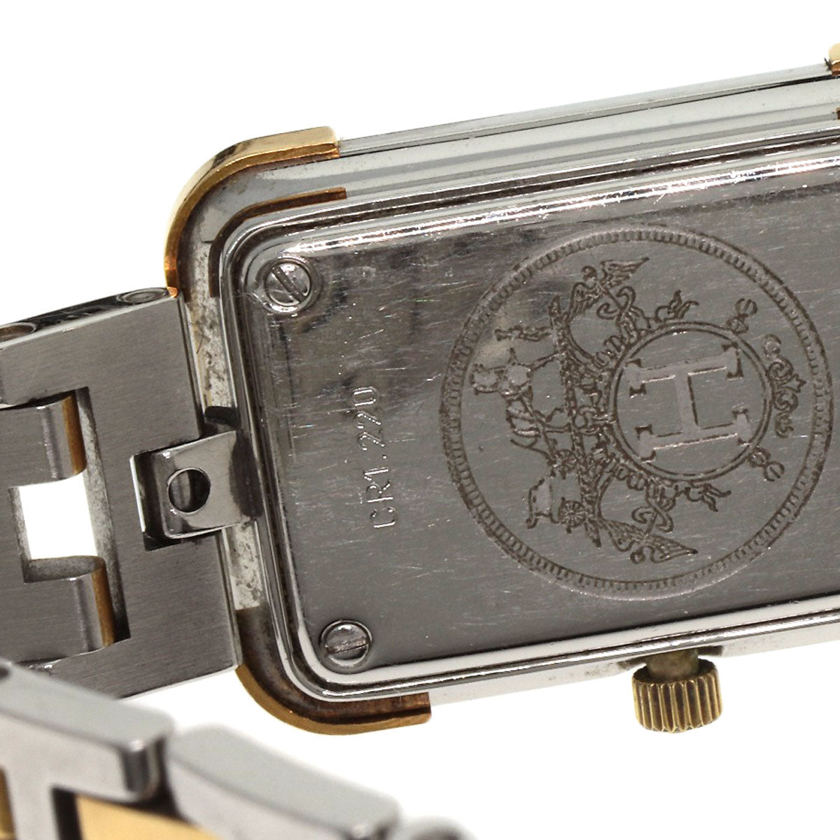 HERMES Watches Quartz CR1.220 Stainless Steel , SSxGP gold Clojure white dial Women  d