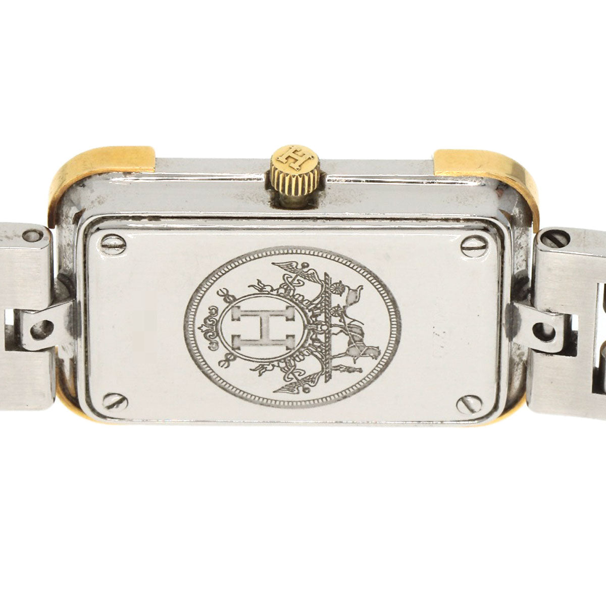 HERMES Watches Quartz CR1.220 Stainless Steel , SSxGP gold Clojure white dial Women  d