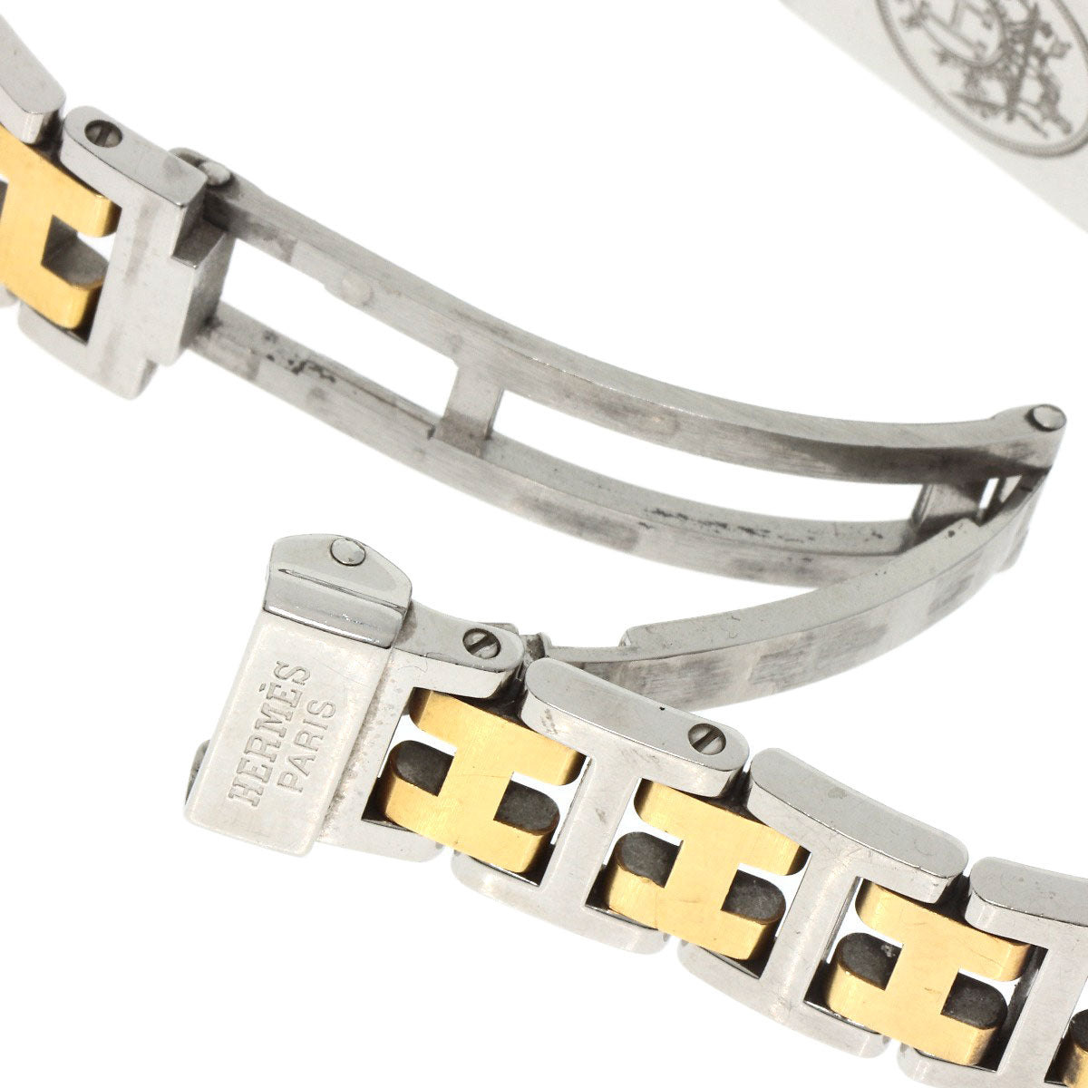 HERMES Watches Quartz CR1.220 Stainless Steel , SSxGP gold Clojure white dial Women  d