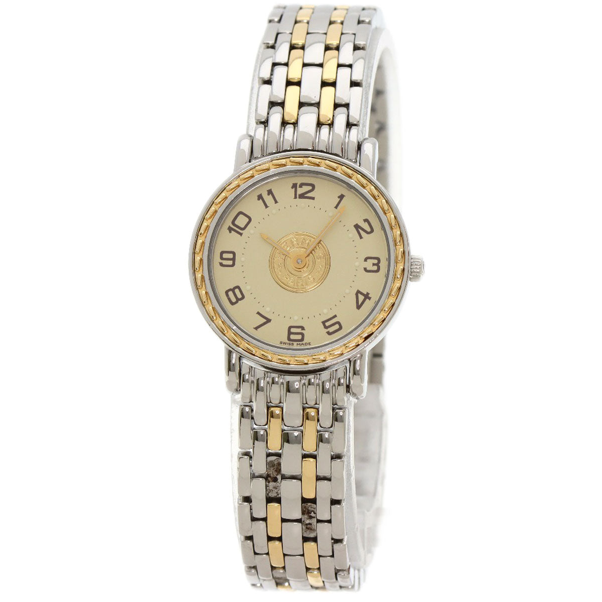 HERMES Watches Quartz SE4.220 Stainless Steel , SSxGP gold Serie Ivory dial Women  d