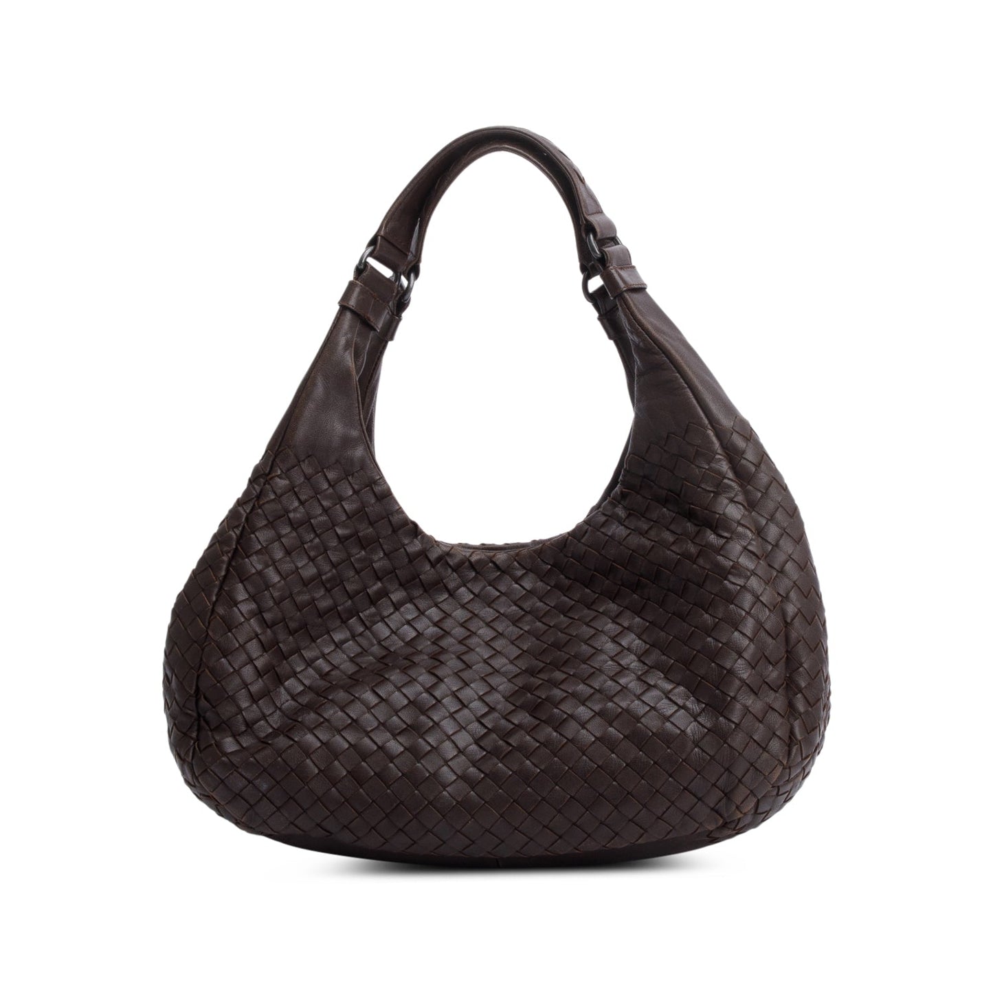 Bottega Veneta Brown Intrecciato Leather Campana Hobo