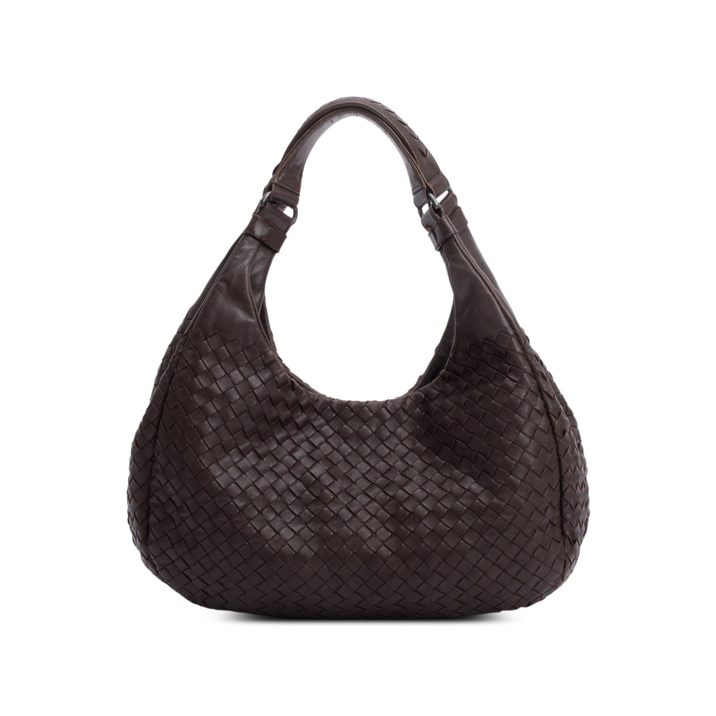 Bottega Veneta Brown Intrecciato Leather Campana Hobo