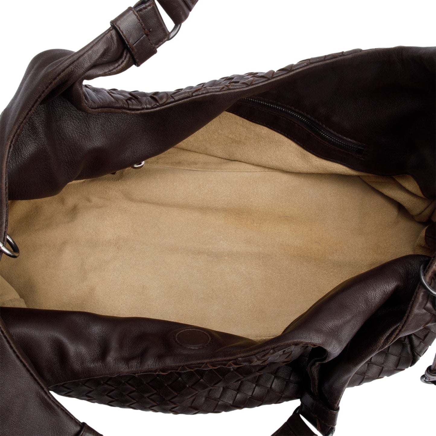 Bottega Veneta Brown Intrecciato Leather Campana Hobo
