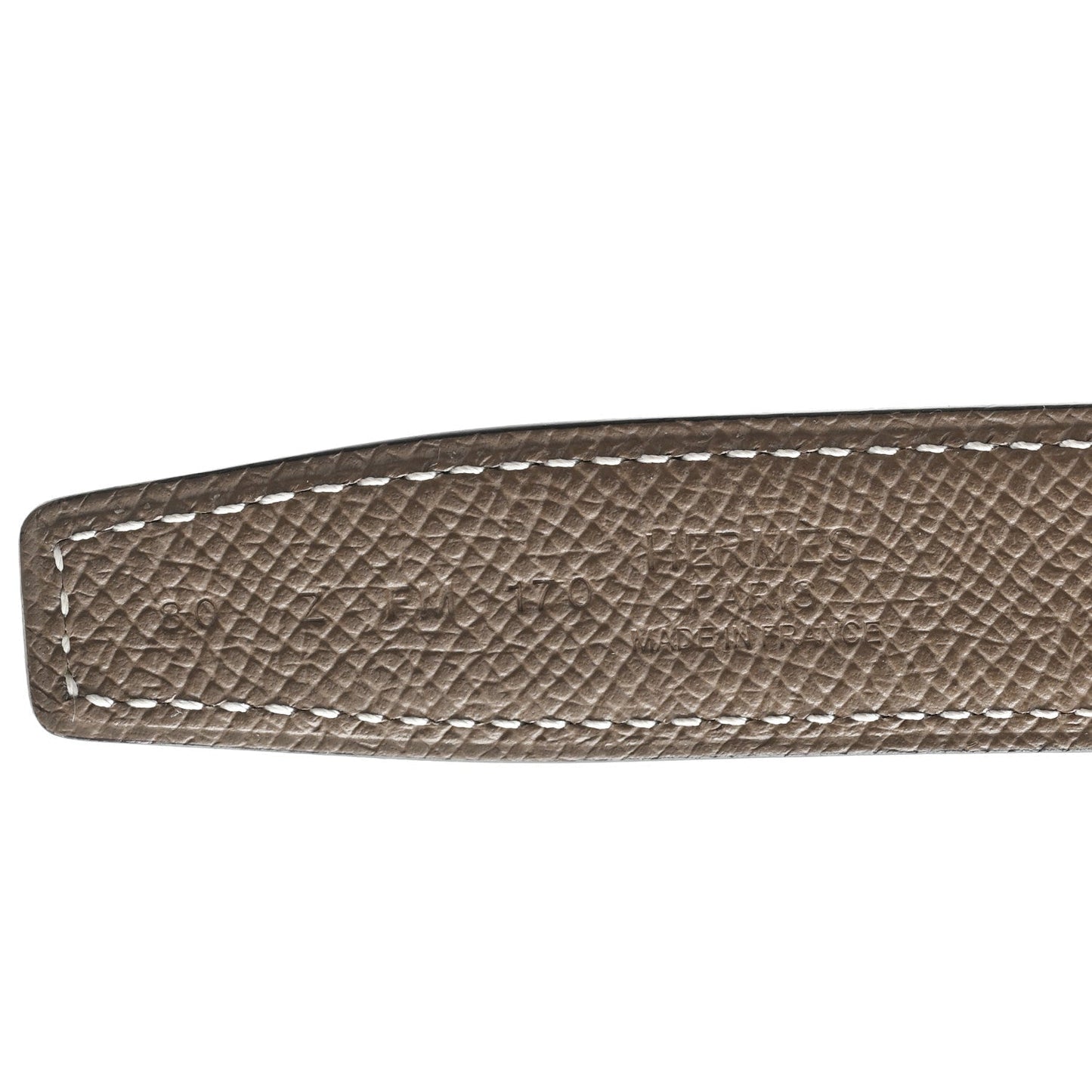 Hermes Swift Epsom 24mm Gamma Belt 80 32 Black Etoupe