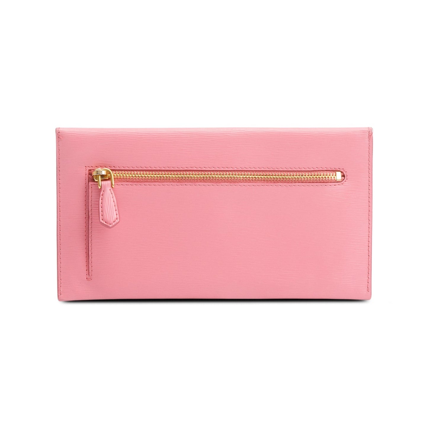 Prada Pink Vitello Move Leather Envelope Wallet