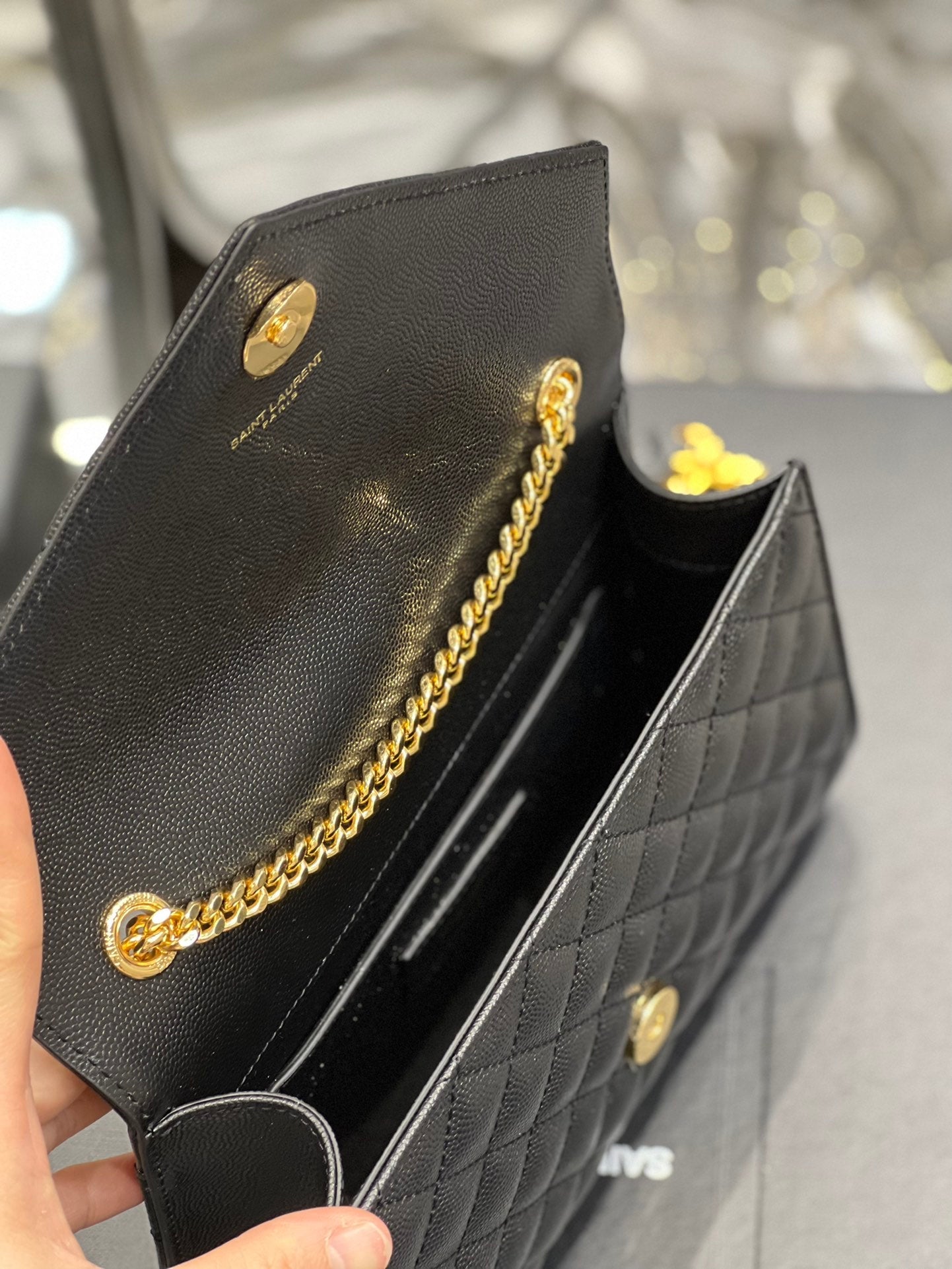 YSSL Small Bag Black In Mix Matelasse For Women 8in/21cm YSL 600195BOW911000