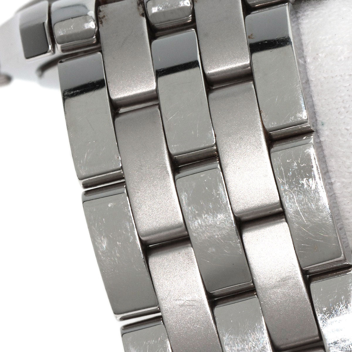 GUCCI Watches Quartz 5500M Stainless Steel , Stainless Steel Silver Round face black dial mens  d
