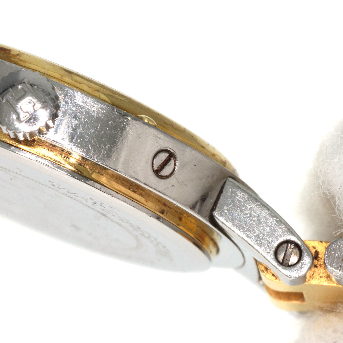 HERMES Watches Quartz Stainless Steel , SSxGP gold Clipper Old Belt cream dial Women  d