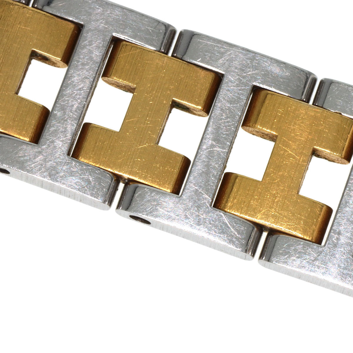 HERMES Watches Quartz Stainless Steel , SSxGP gold Clipper Old Belt cream dial Women  d