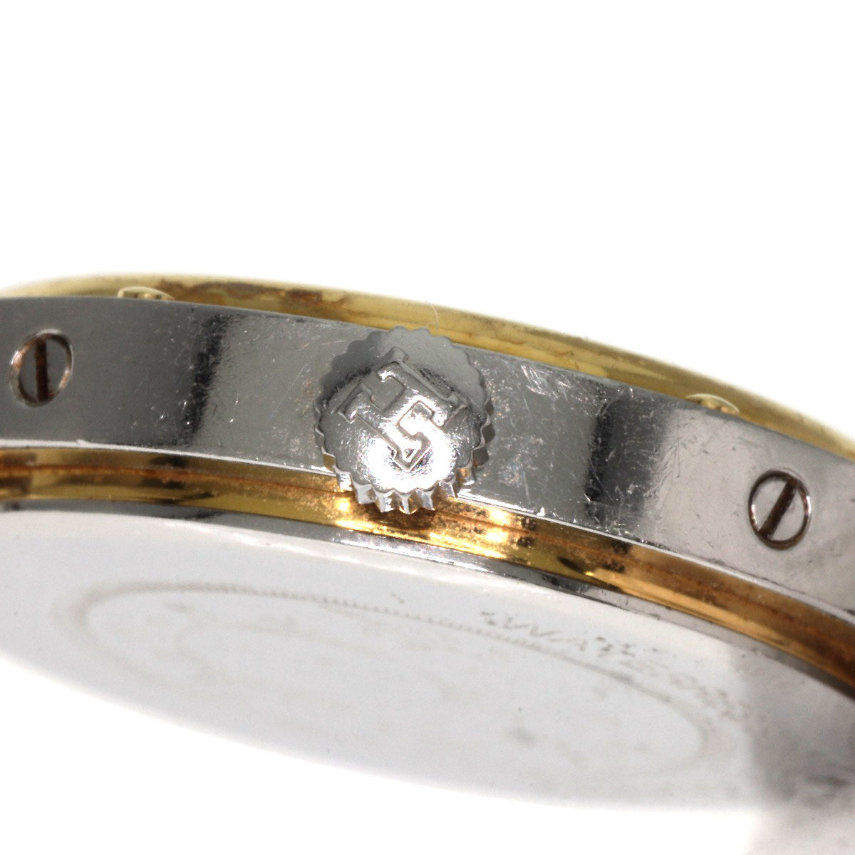 HERMES Watches Quartz Stainless Steel , SSxGP gold Clipper Old Belt cream dial Women  d